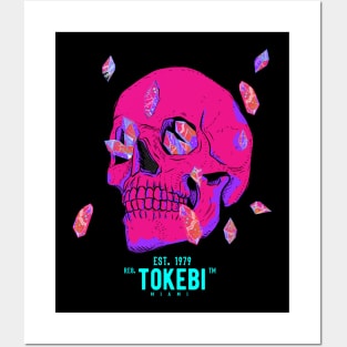 Dark Skull with Crystals Posters and Art